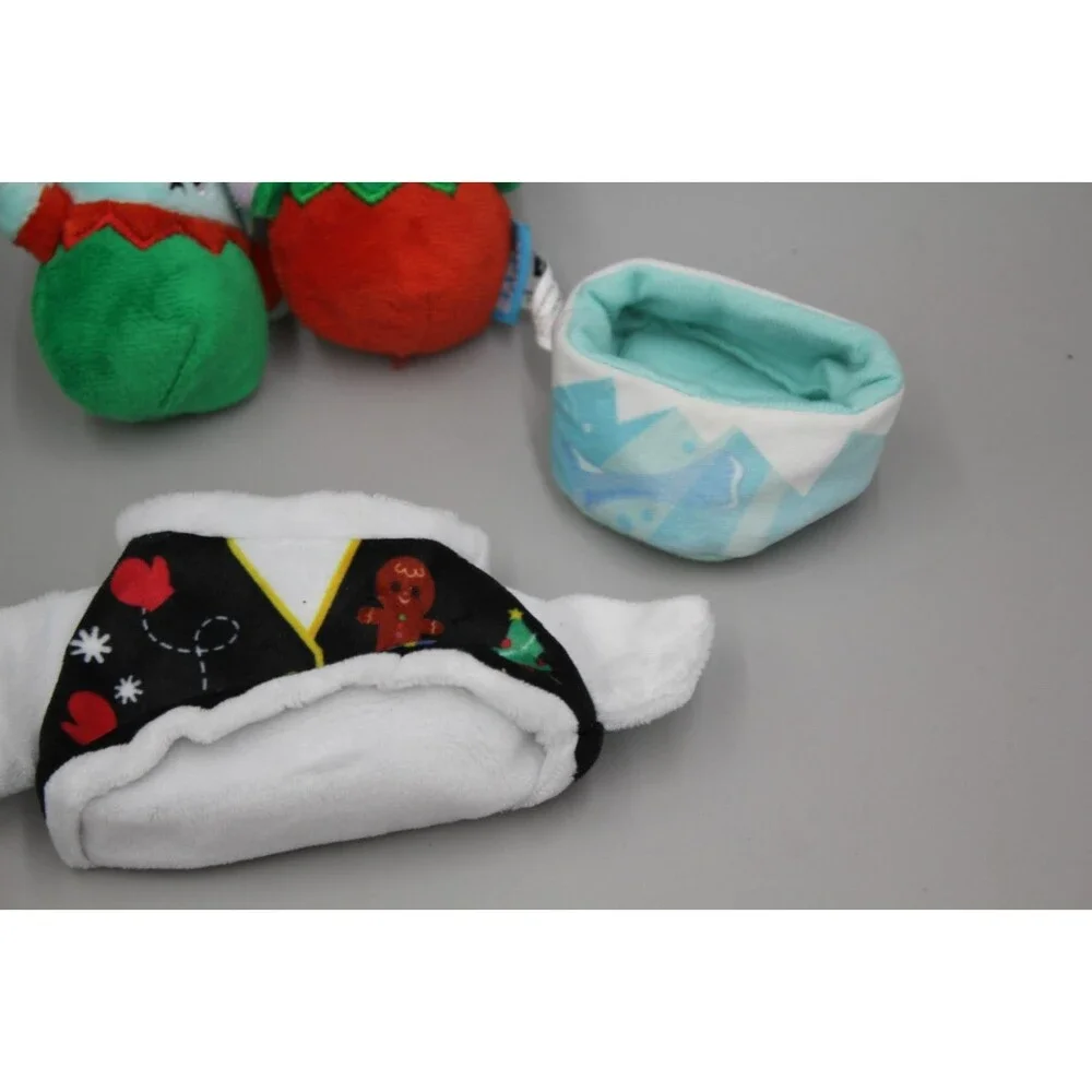 Bark Box Dog Toy Christmas Lot Of 7 Gnomes Candy Land  Coffee Lattes Shirt Small